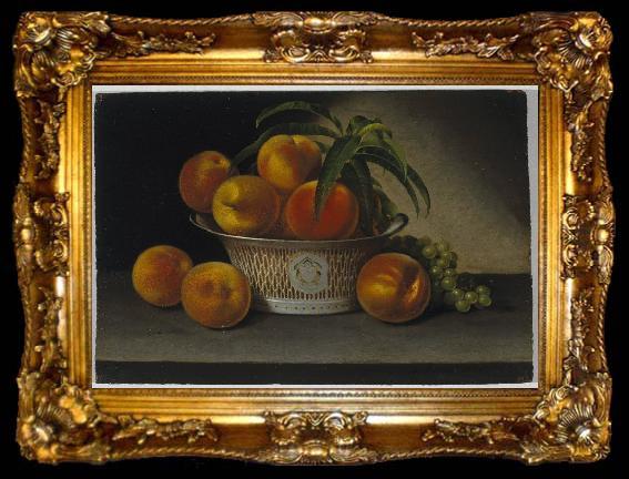 framed  Raphaelle Peale Still Life with Peaches, ta009-2
